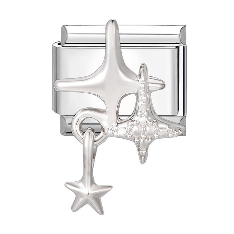 Charm pendentif étoile argenté
