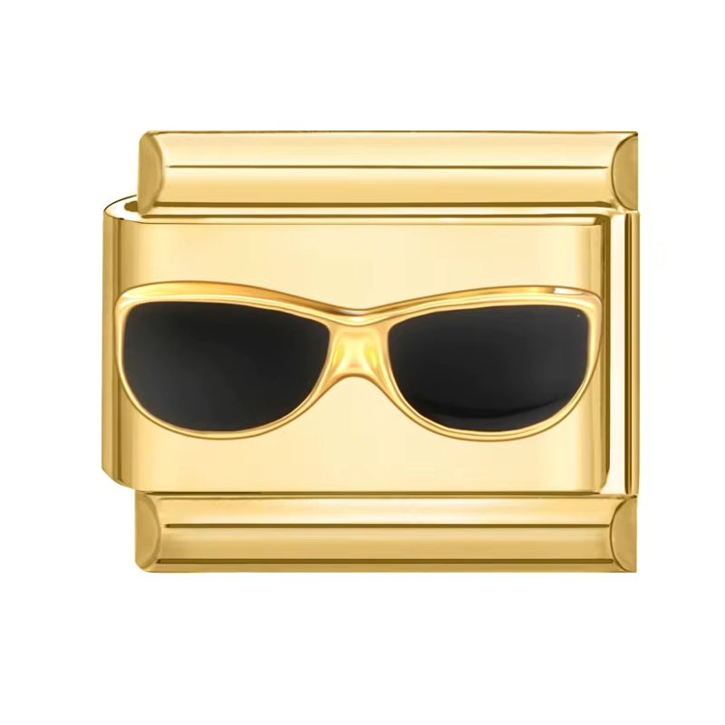 Charm Lunettes de soleil doré