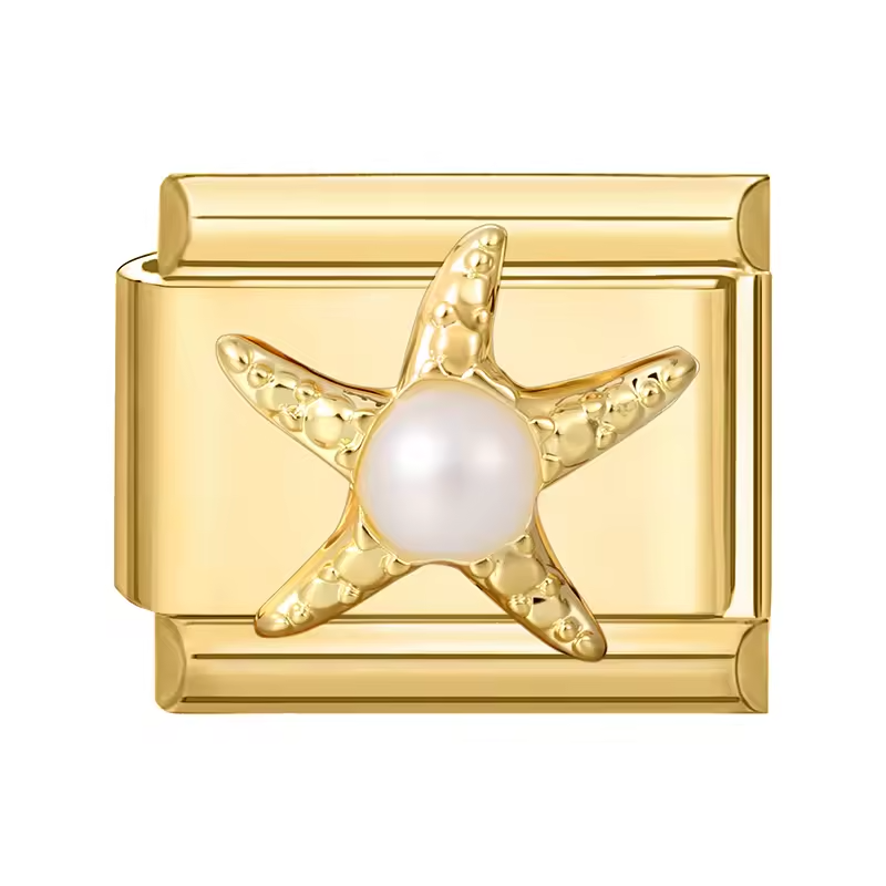 Charm étoile de mer dorée