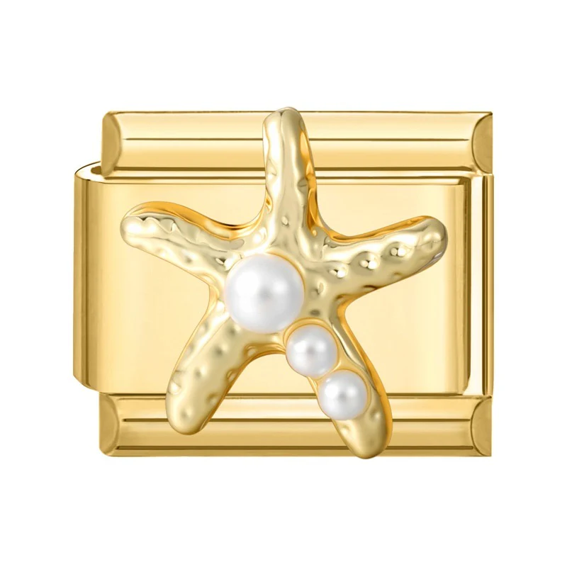 Charm étoile de mer doré