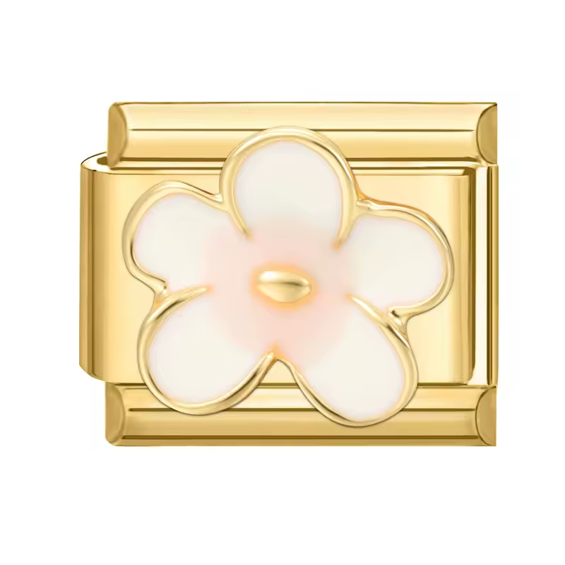 Charm Fleur Émaillée