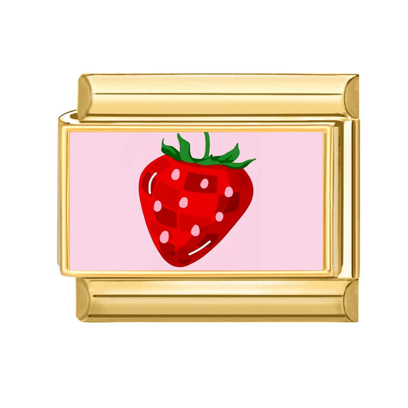 Charm Fraise Doré