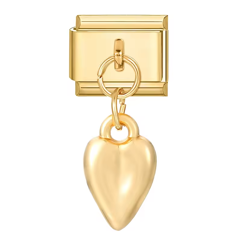 Charm pendentif cœur doré