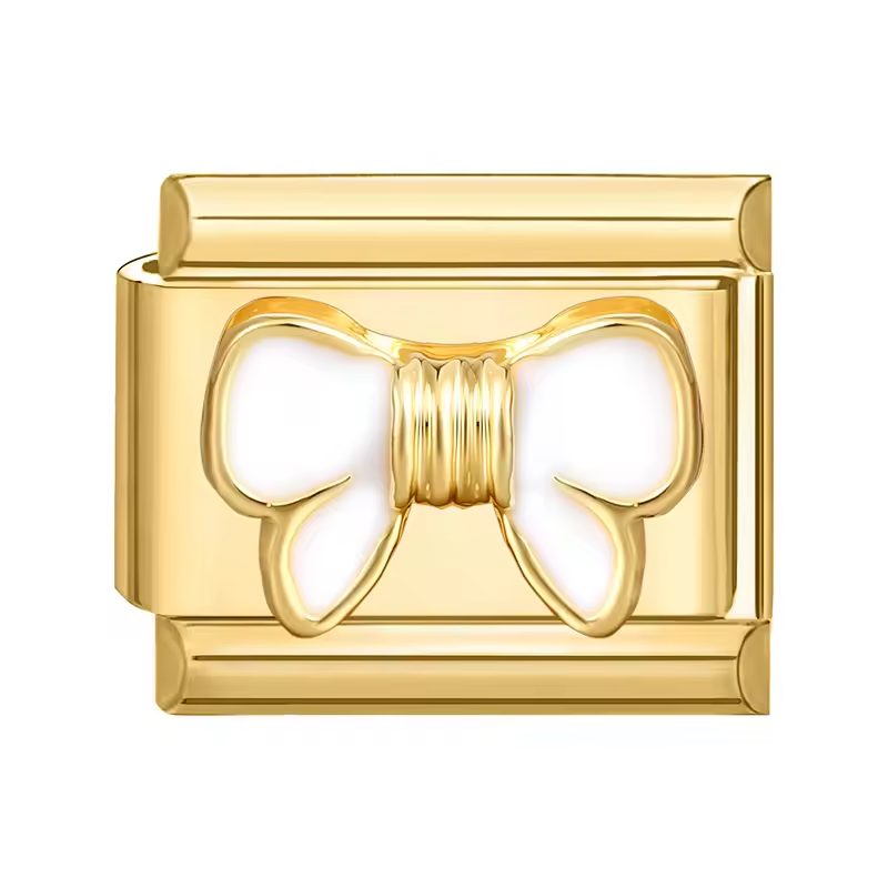 Charm Plaqué Or Noeud
