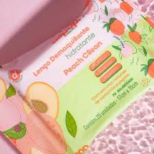 Lenço Demaquilante Peach Clean