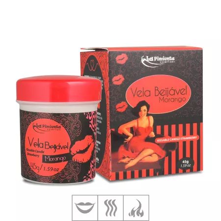 Vela Beijável Morango