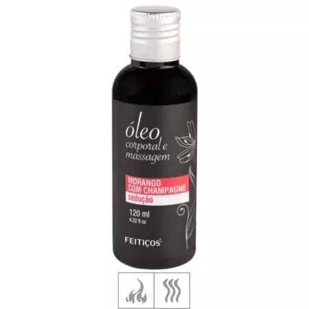 Óleo Corporal e Massagem Morango com Champagne