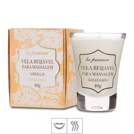 Vela Beijável para Massagem Vanilla