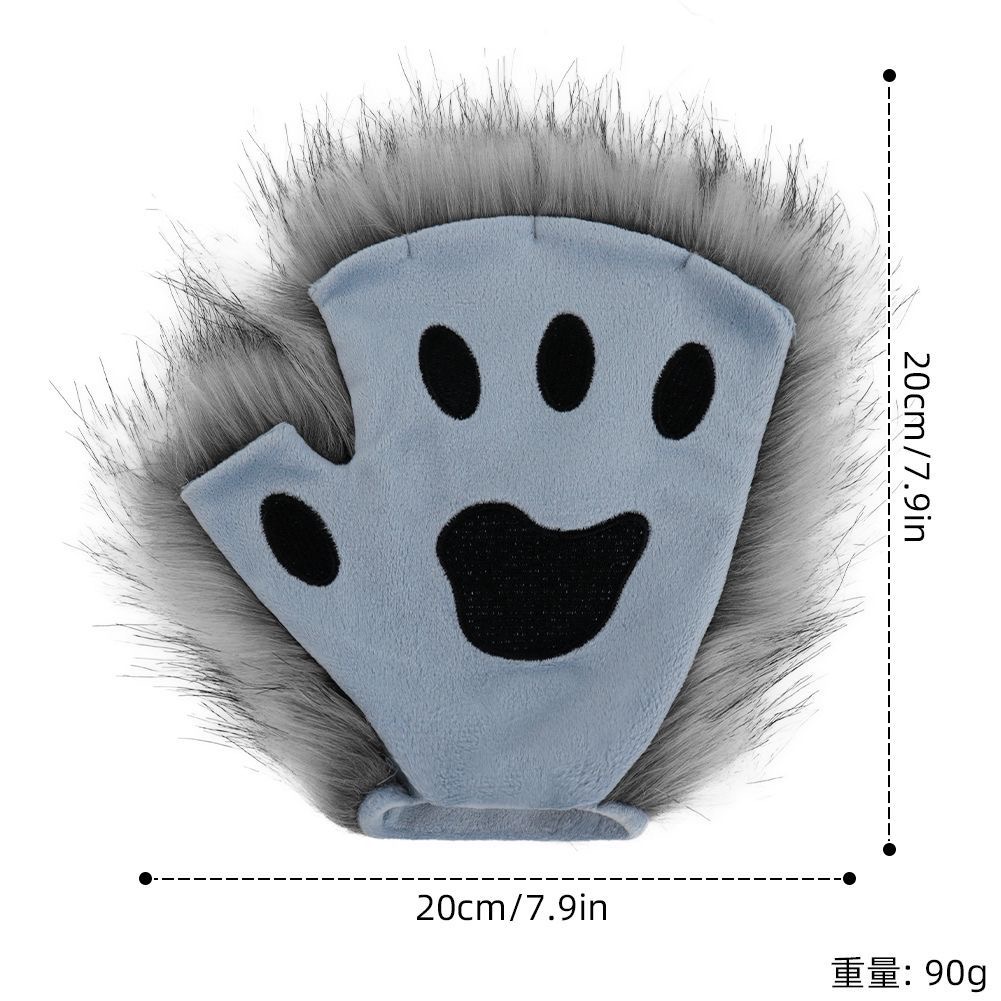 Cat Paw Plush Gloves