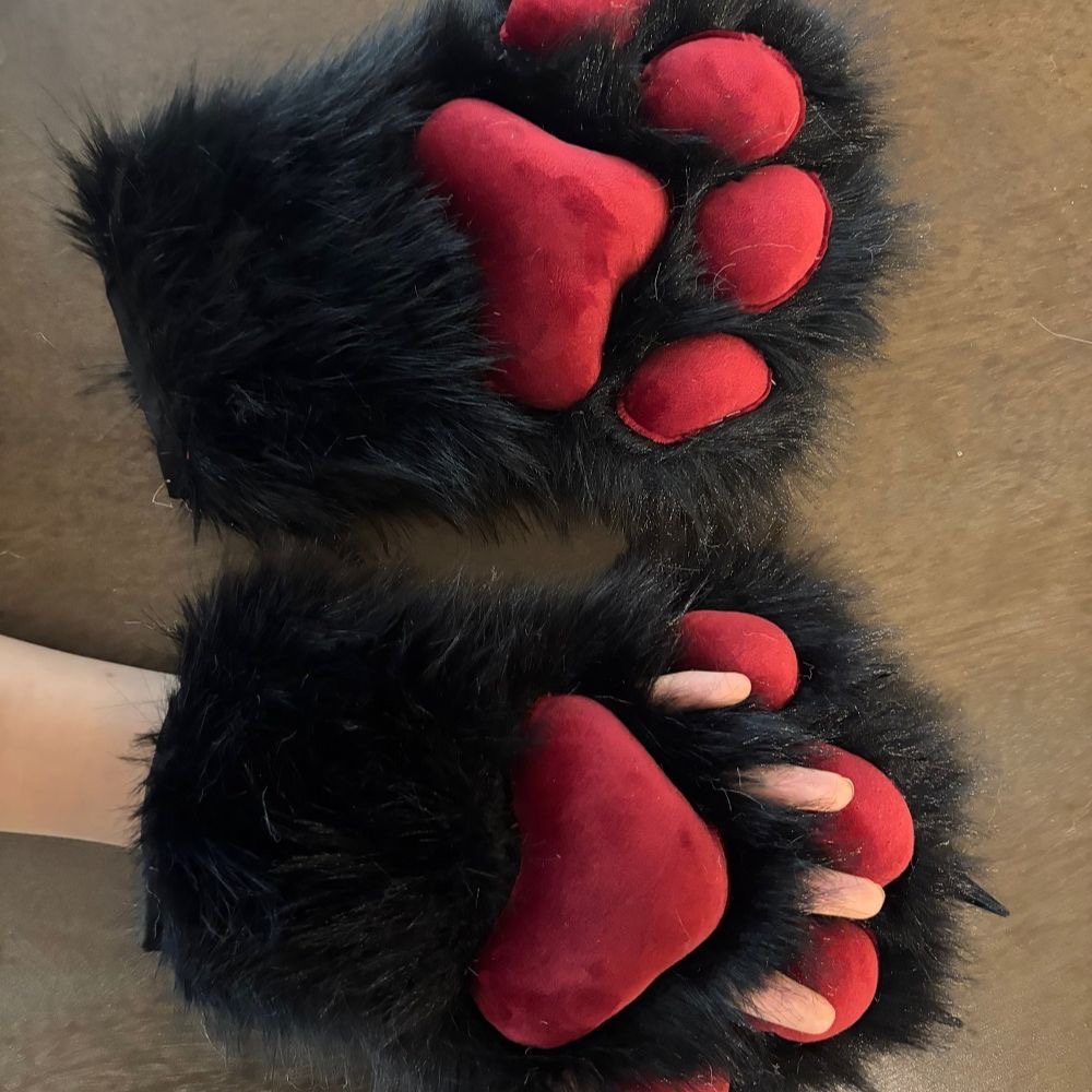 Paw Fingerless Gloves