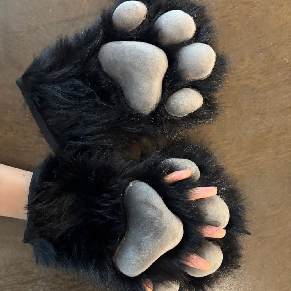 Paw Fingerless Gloves