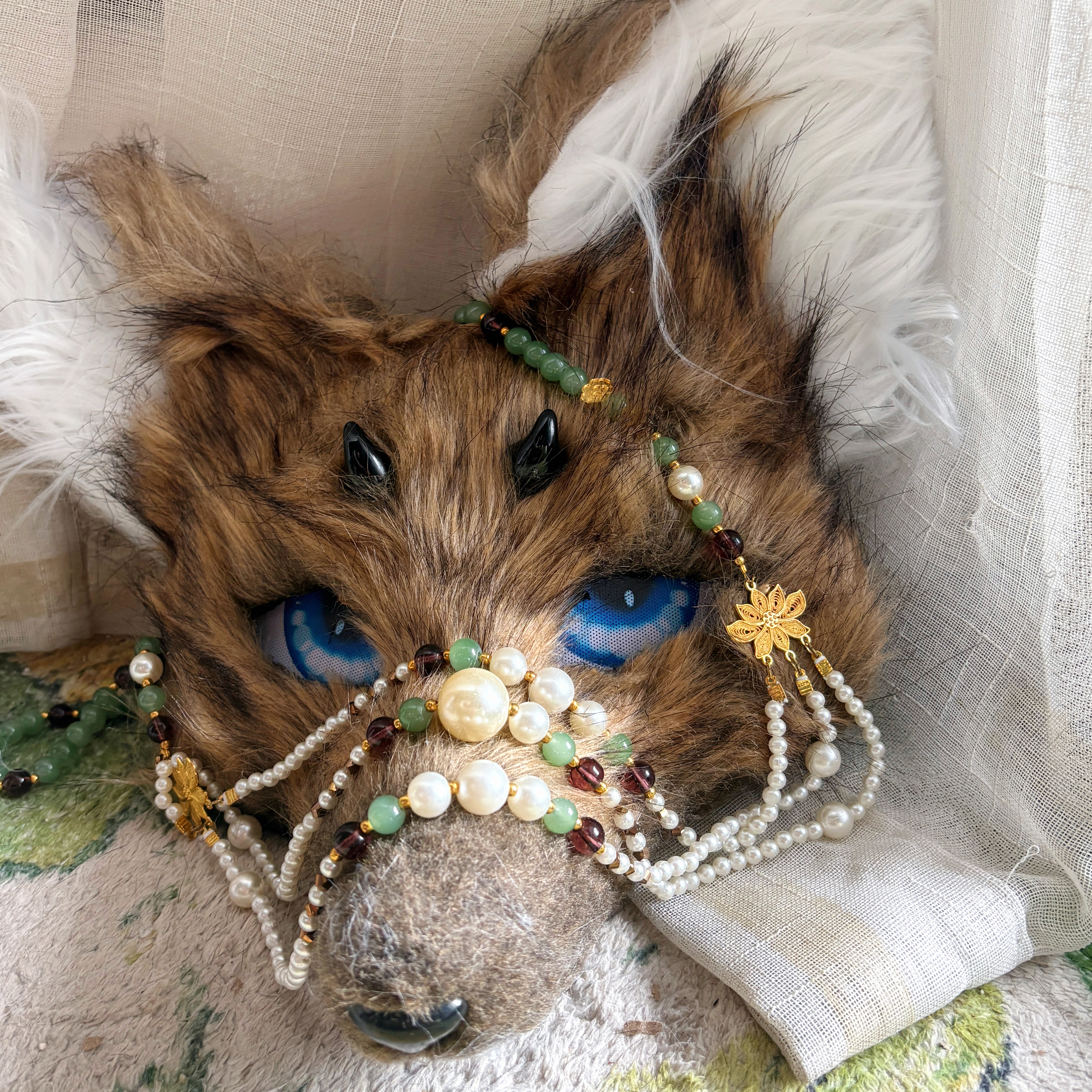 Fantasy Wolf Fursuit Head Mask