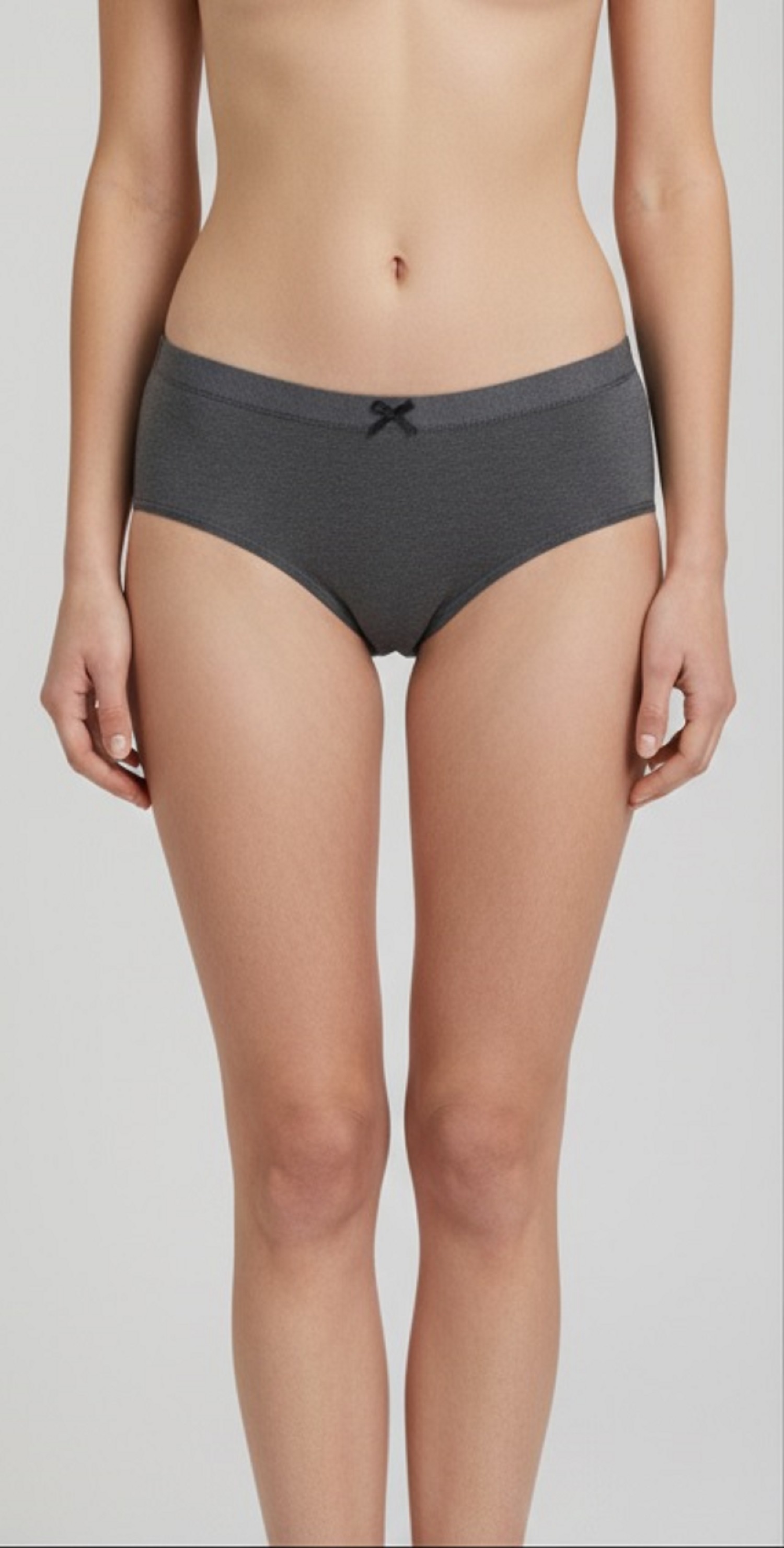 Fancy Dhaage Women’s Modal Bikini Panty | Super Soft Modal Fabric, Breathable & Stretchable | Mid Waist Comfortable Fit | Charcoal Grey