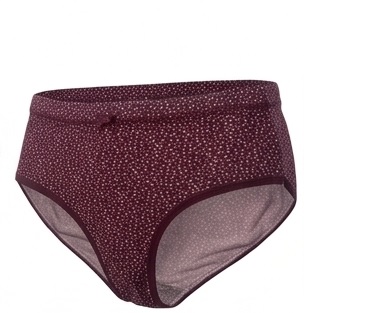 Fancy Dhaage Women’s Printed Bikini Panty | Super Soft Modal Fabric, Lightweight & Breathable | Daily Wear Comfort | Maroon Dots