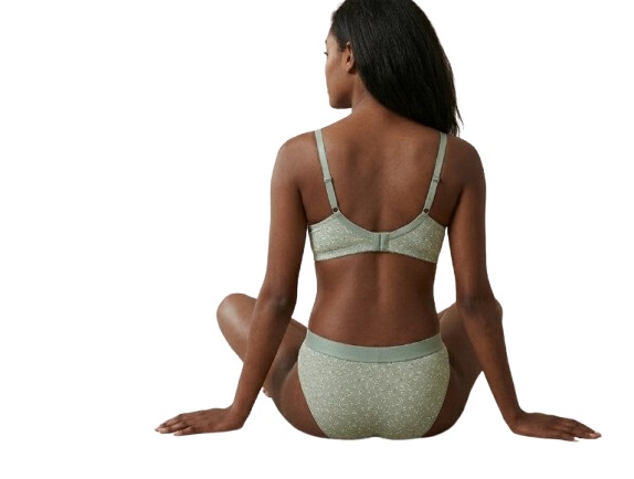 Fancy Dhaage Women’s Cotton Printed Panty | Soft & Breathable Bikini Brief | Everyday Comfort | Sage Green