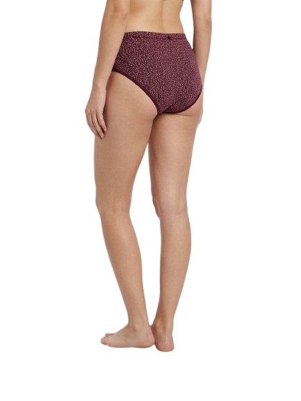 Fancy Dhaage Women’s Printed Bikini Panty | Super Soft Modal Fabric, Lightweight & Breathable | Daily Wear Comfort | Maroon Dots