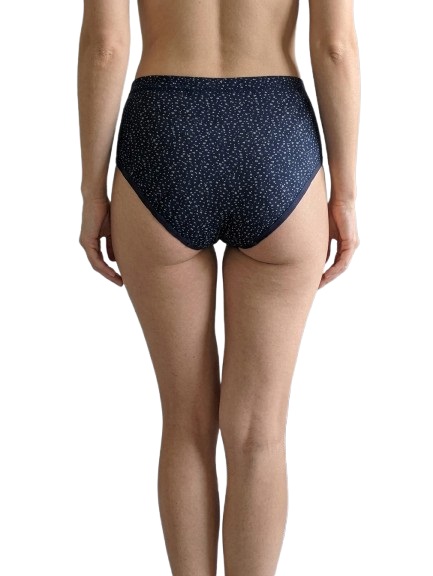 Fancy Dhaage Women’s Printed Bikini Panty | Super Soft Modal Fabric, Lightweight & Breathable | Daily Wear Comfort | Navy Dots