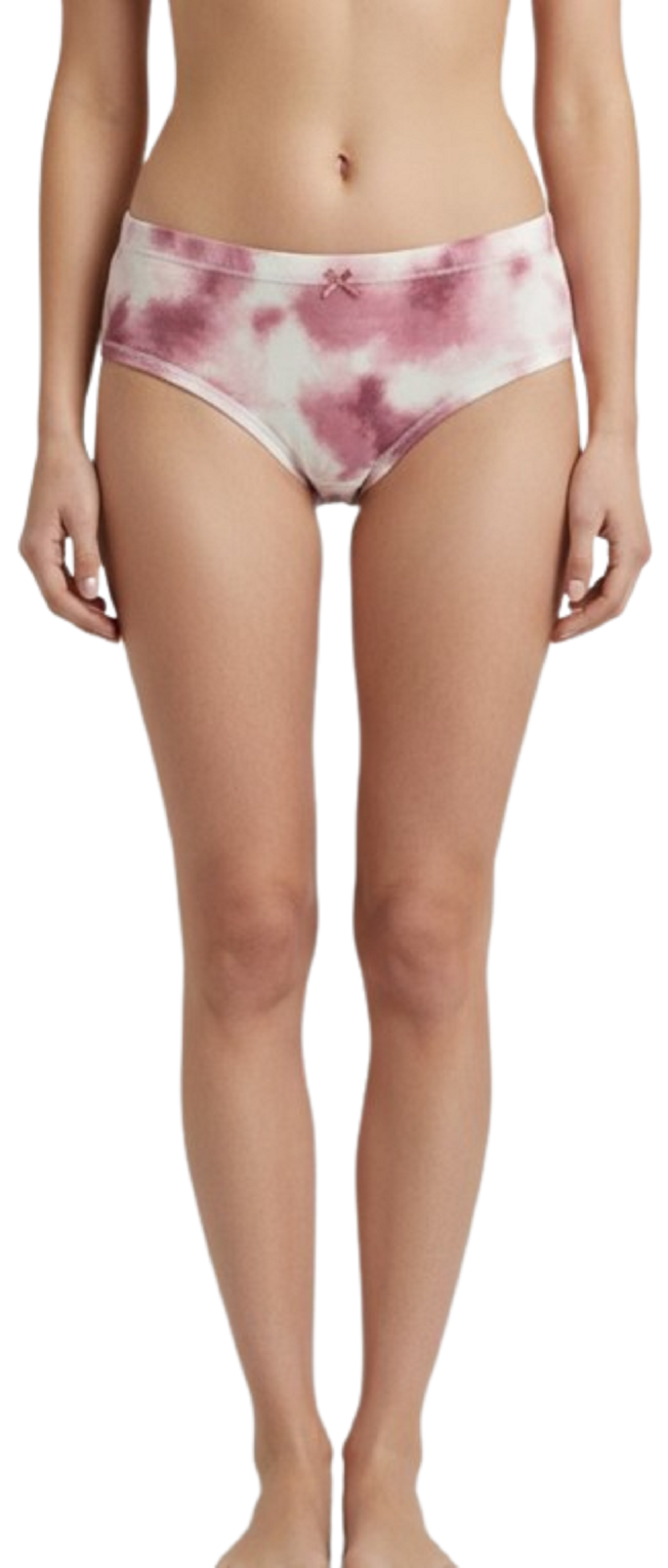 Fancy Dhaage Women’s Modal Bikini Panty | Super Soft Modal Fabric, Breathable & Stretchable | Mid Waist Comfortable Fit | Blush Tie-Dye