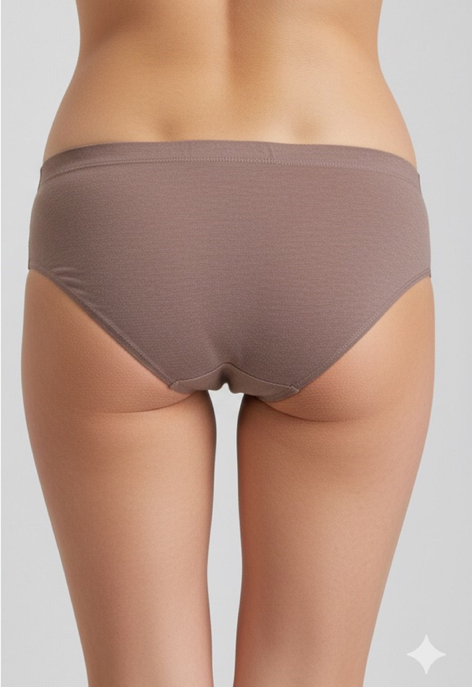 Fancy Dhaage Women’s Modal  Bikini Panties | Soft Stretch, Breathable Everyday Innerwear | Mid Waist Comfort Fit | Mocha Brown