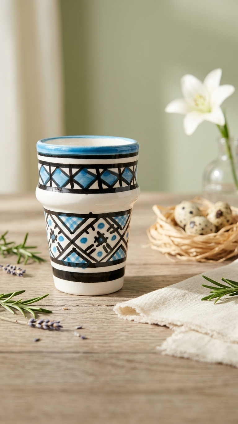 Hand-Painted Ceramic Cup