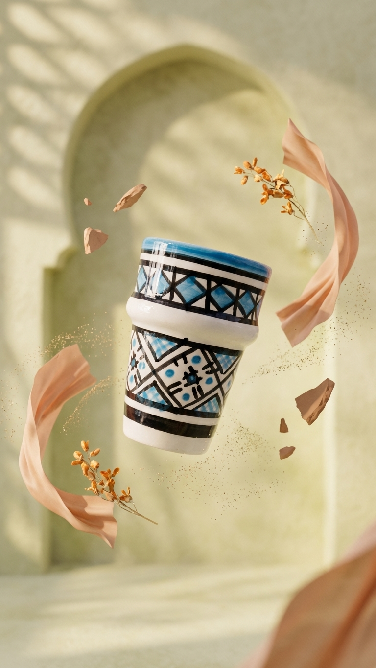 Hand-Painted Ceramic Cup