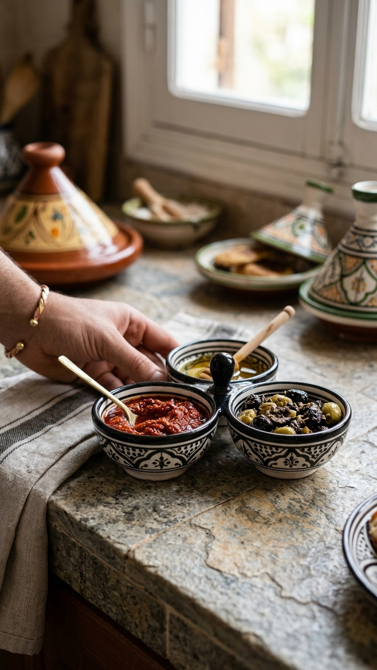 Hand-Painted Ceramic Spice Jars