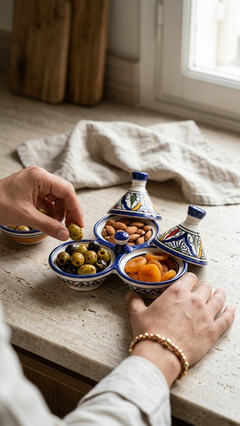 Hand-Painted Ceramic Spice Set