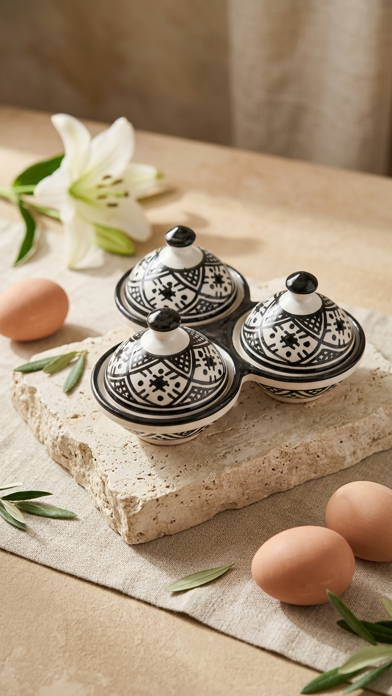 Hand-Painted Ceramic Spice Jars