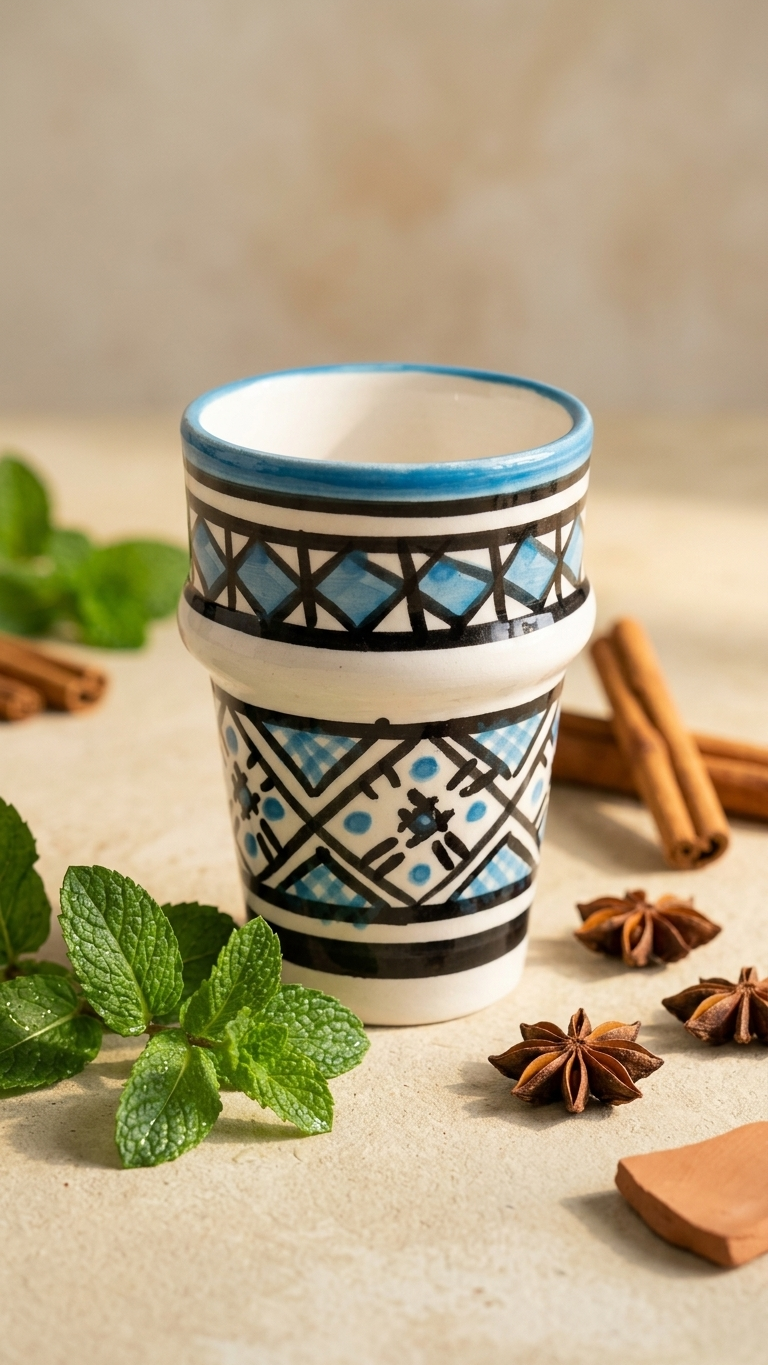 Hand-Painted Ceramic Cup