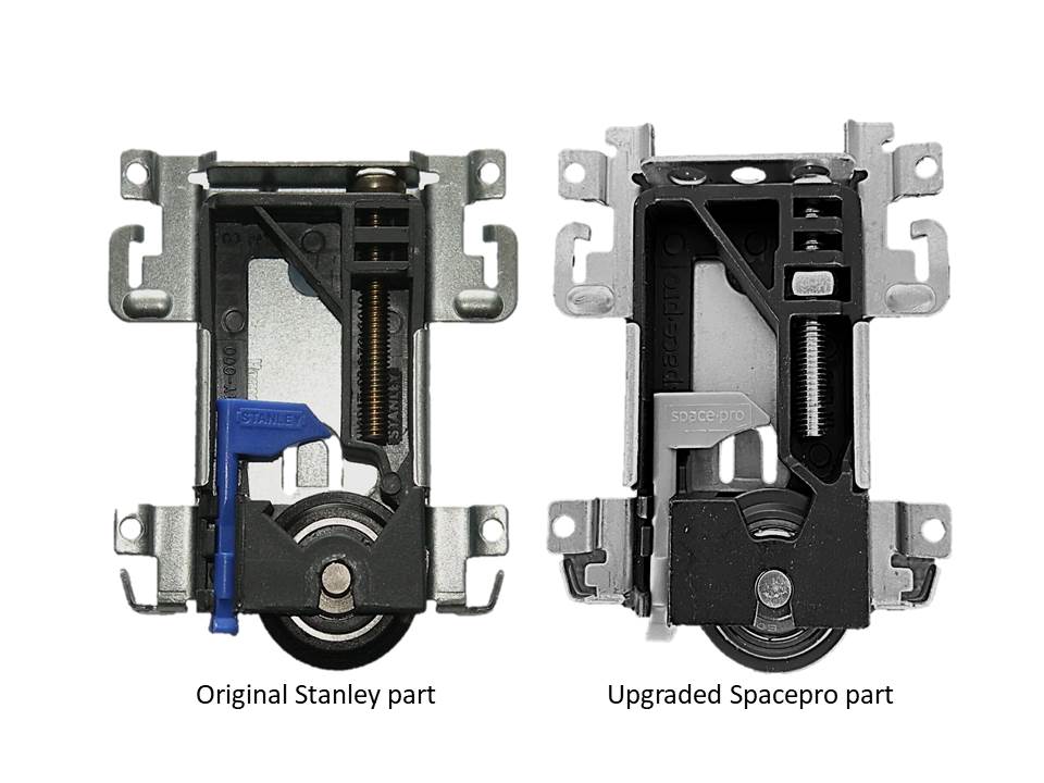 Upgraded Stanley / SpacePro / Acme 17-4264Y-030 Bottom Roller & Housing 30kg