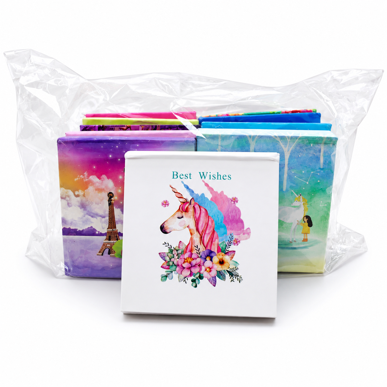 Paquete con 12 Mini libretas pasta dura de 100 paginas 