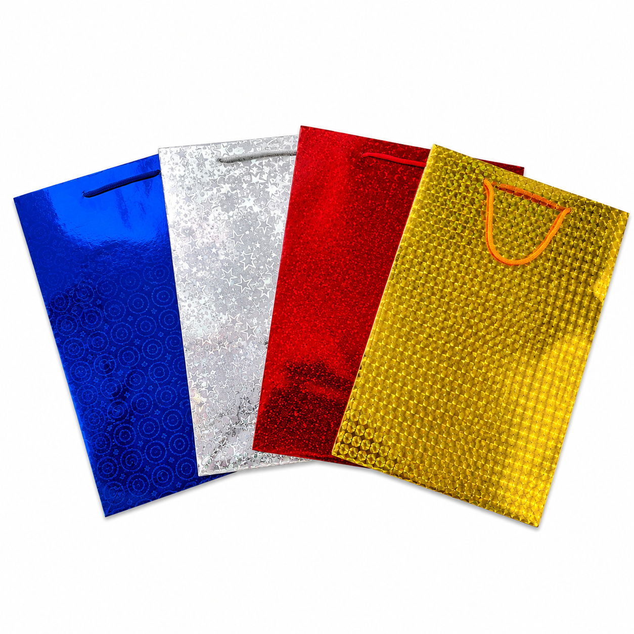 Bolsas de Regalo Holograma Jumbo 12 Pzs