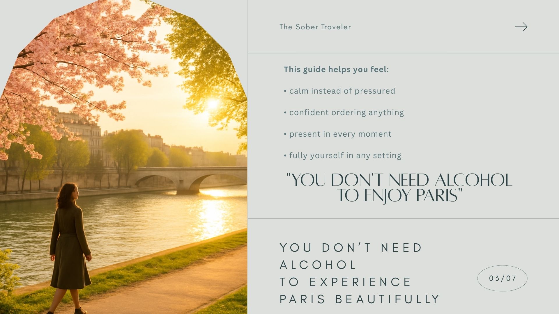 Paris Alcohol-Free Travel Guide (Printable + Digital) Confident, Elegant, Sober Travel in Paris