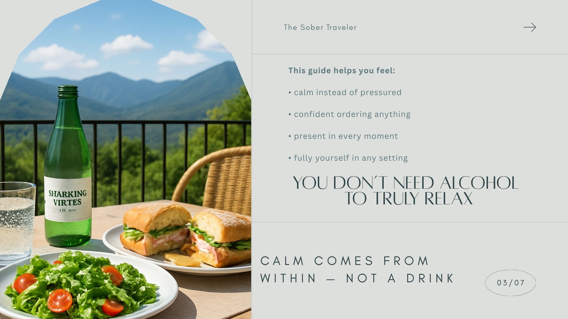 Mountain Retreat Alcohol-Free Travel Guide (Printable + Digital) Calm, Grounded, Sober Getaway Experience
