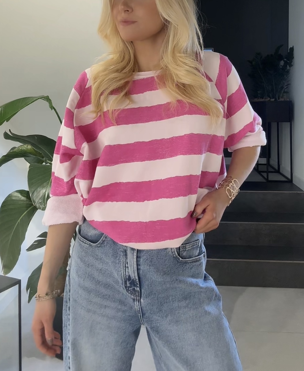 Bluza bawełniana w paski 