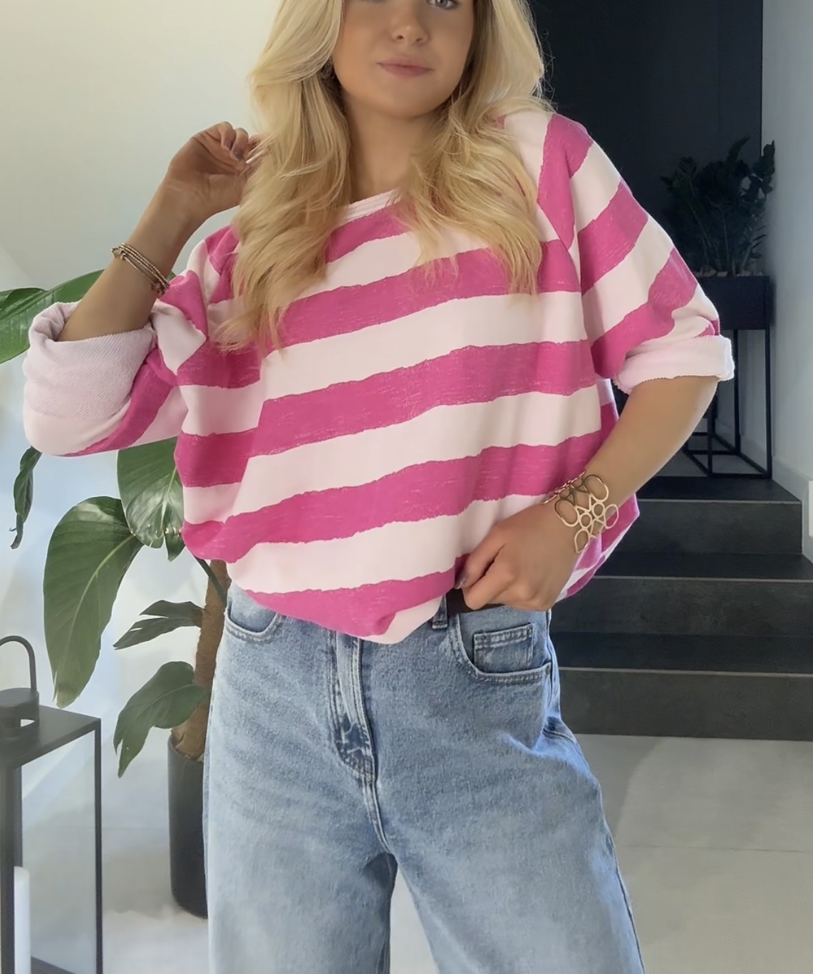 Bluza bawełniana w paski 