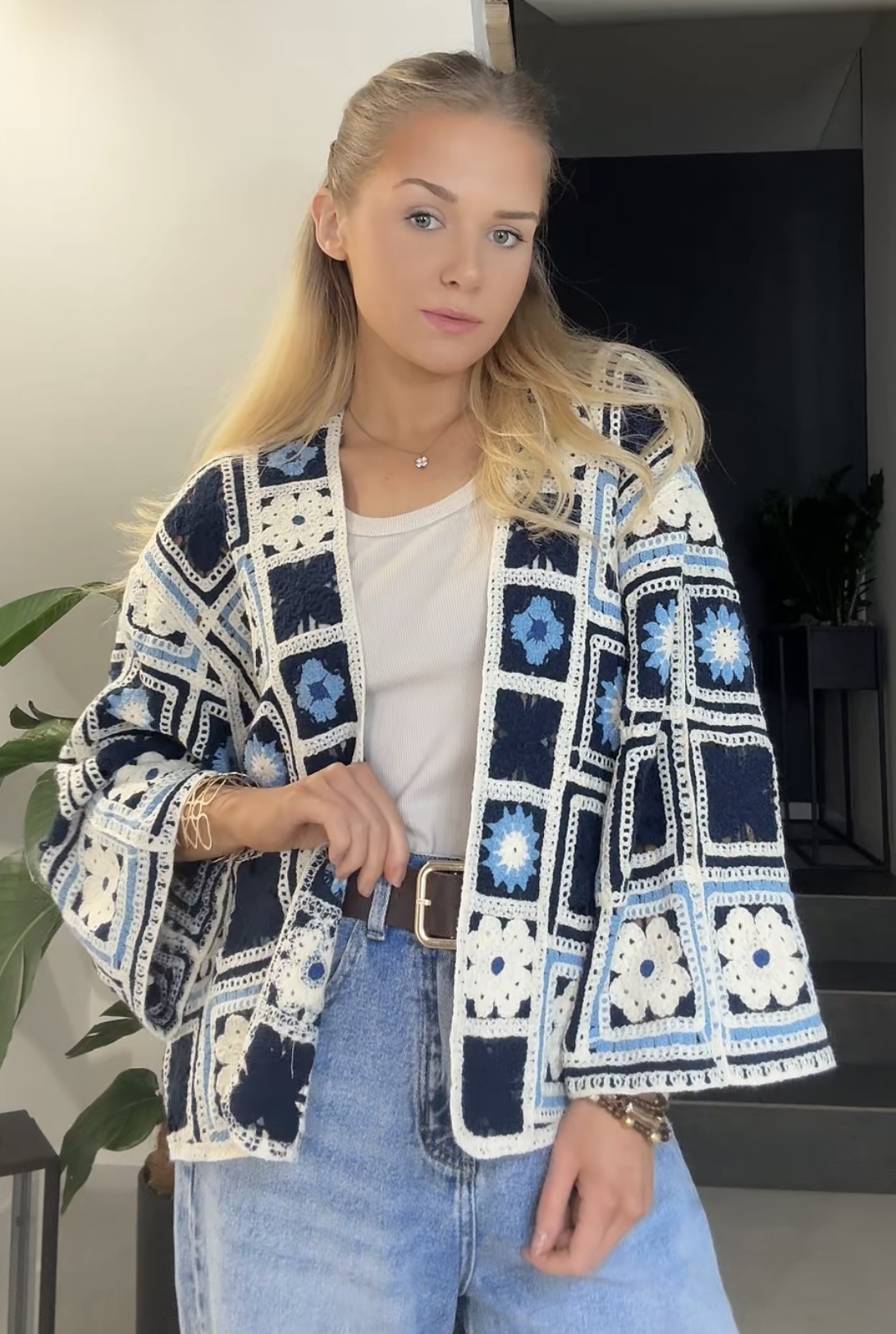 Kardigan w stylu boho