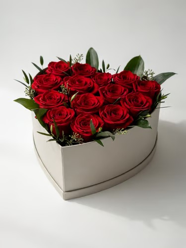 Heart-Shaped Rose Box