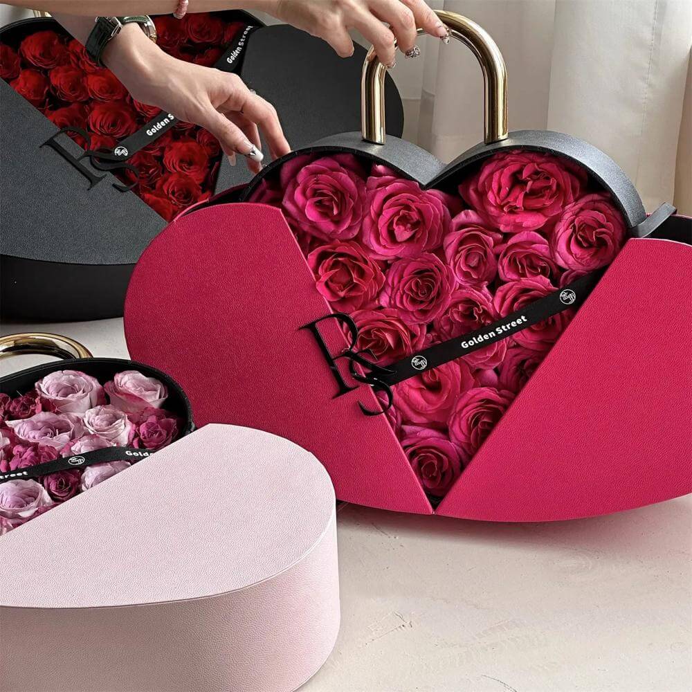 Luxury Heart-Shaped Rose Box