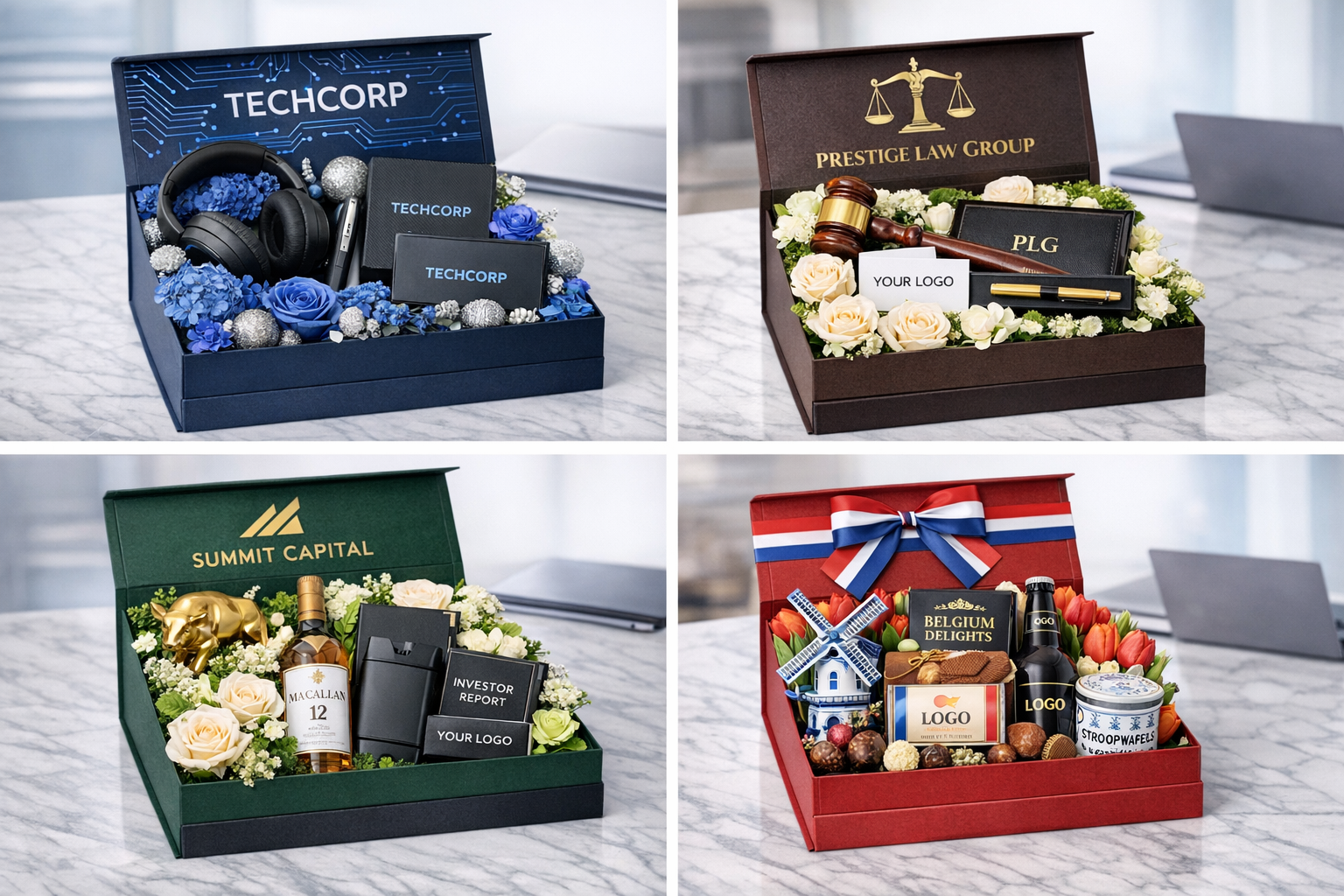 Luxury Gift Box with Champagne and Chocolates