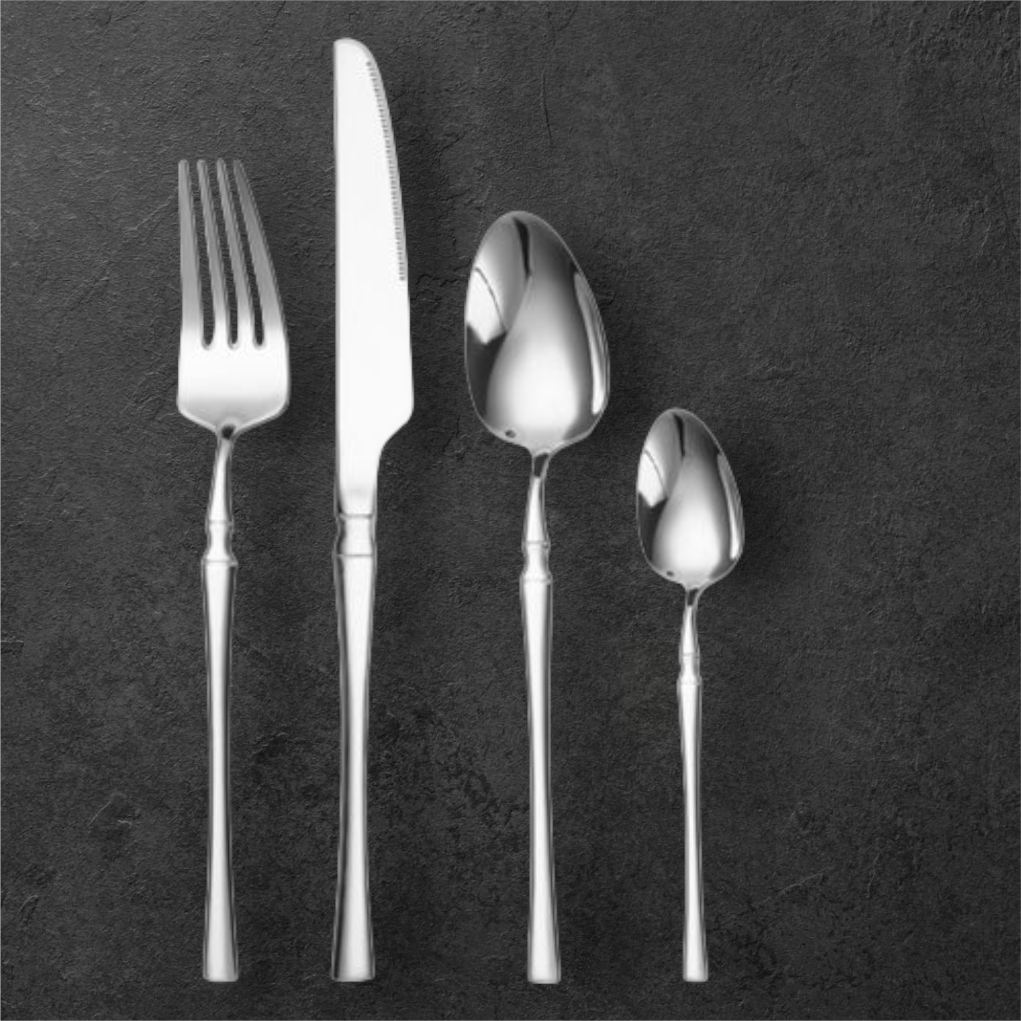 couvert 24pcs fine inox