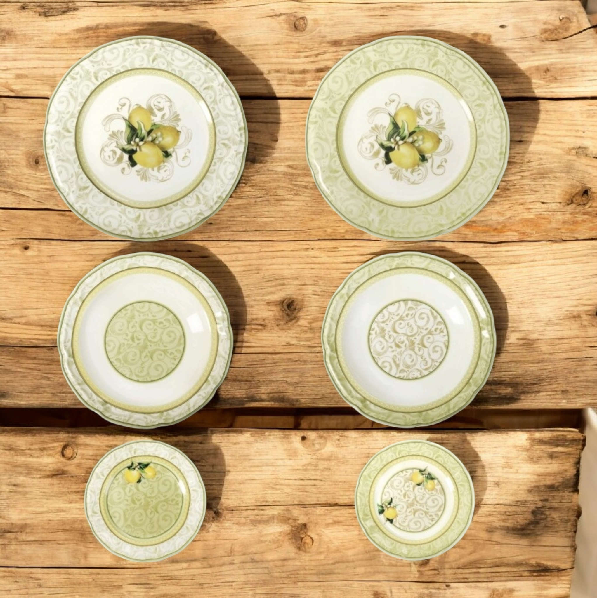 lot de 3 assiettes