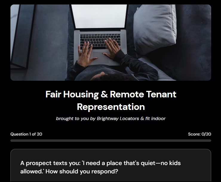 Remote Apartment Locator & Tenant Agent Training