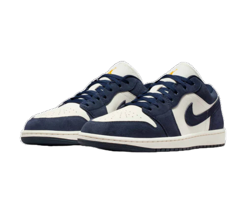 Jordan 1 Low SE Obsidian University Gold