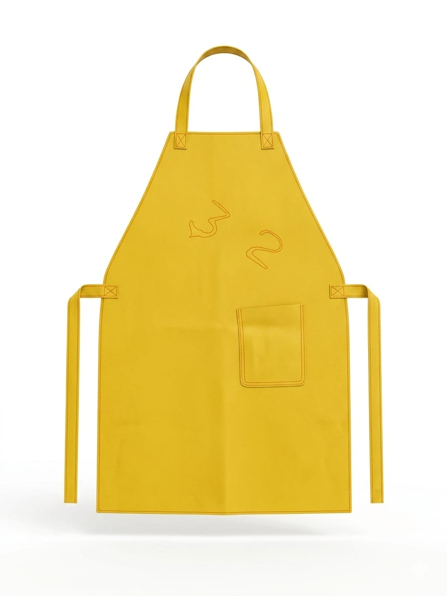 Delantal amarillo de trabajo