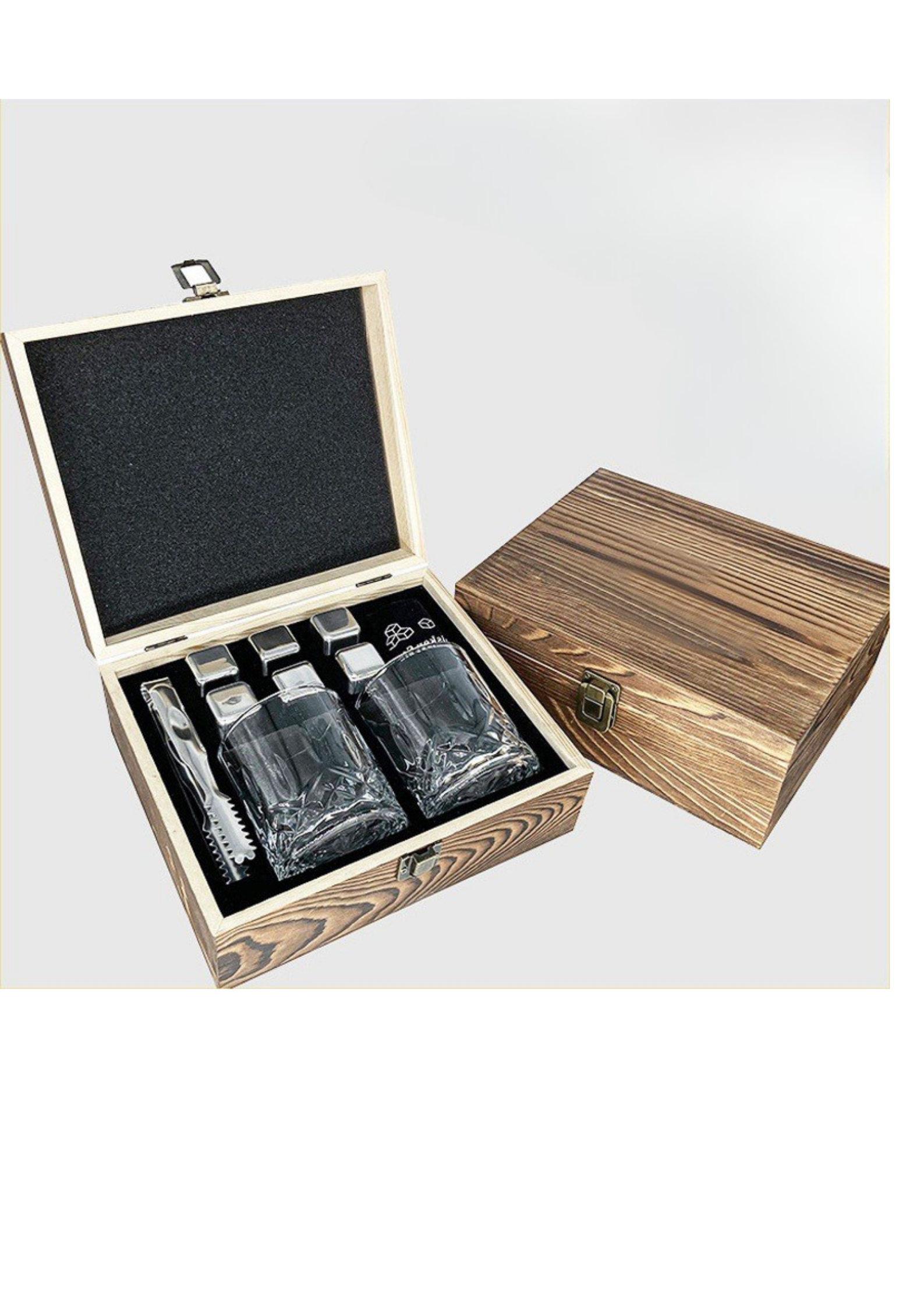 Whiskey Glass & Stone Gift Set