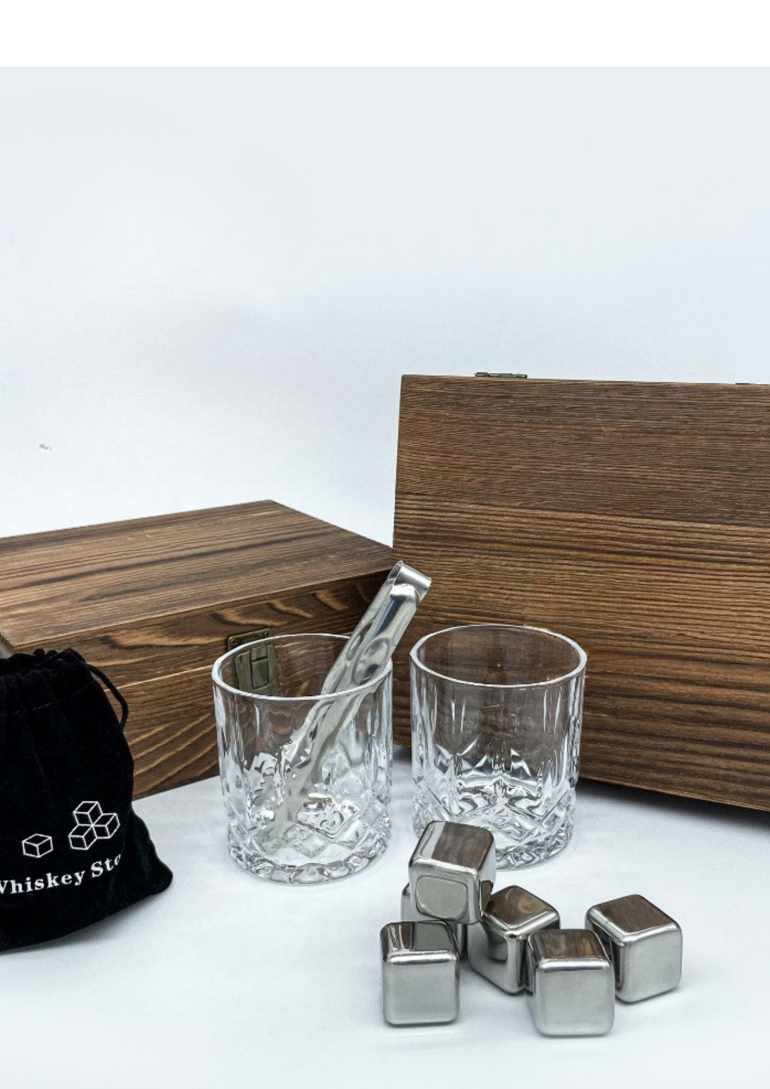 Whiskey Glass & Stone Gift Set