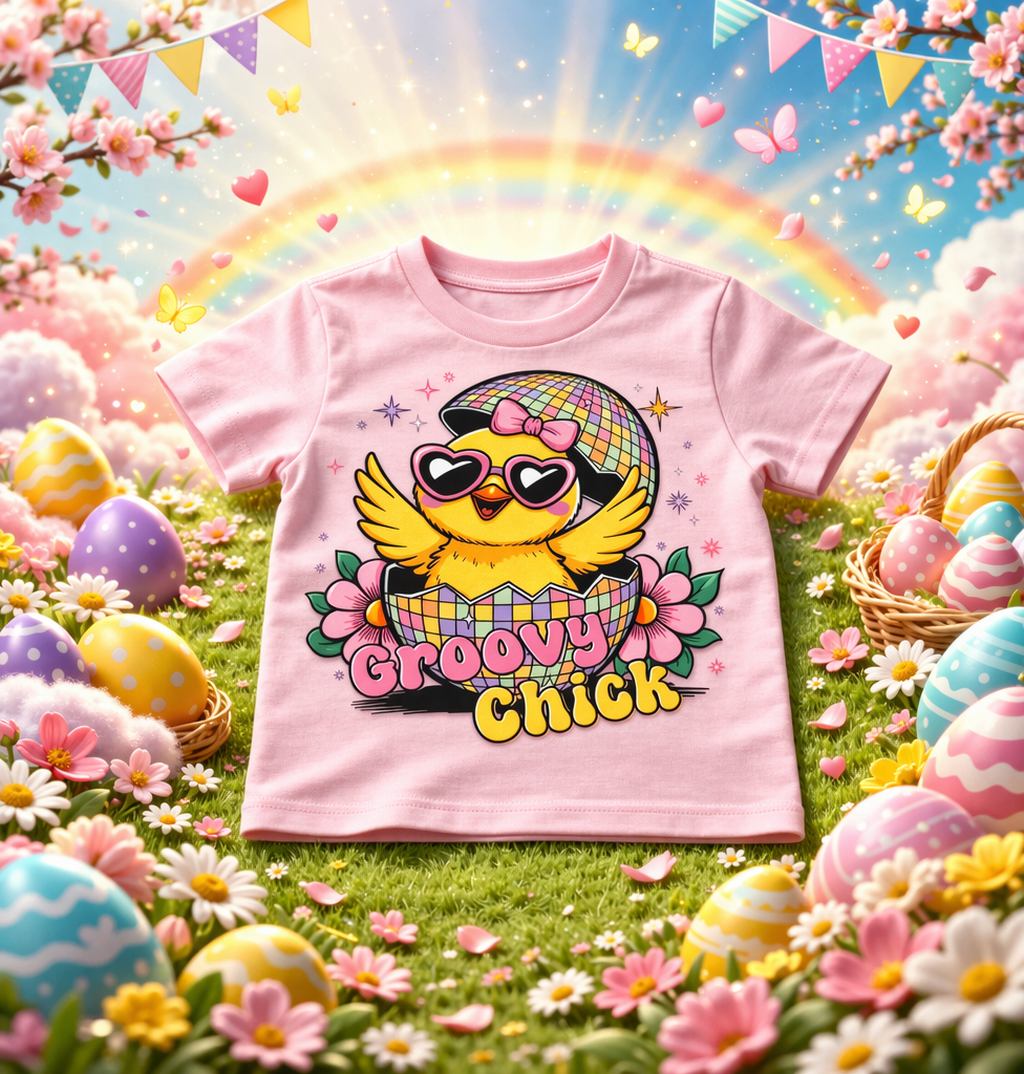 Groovy Chick Kids T-Shirt