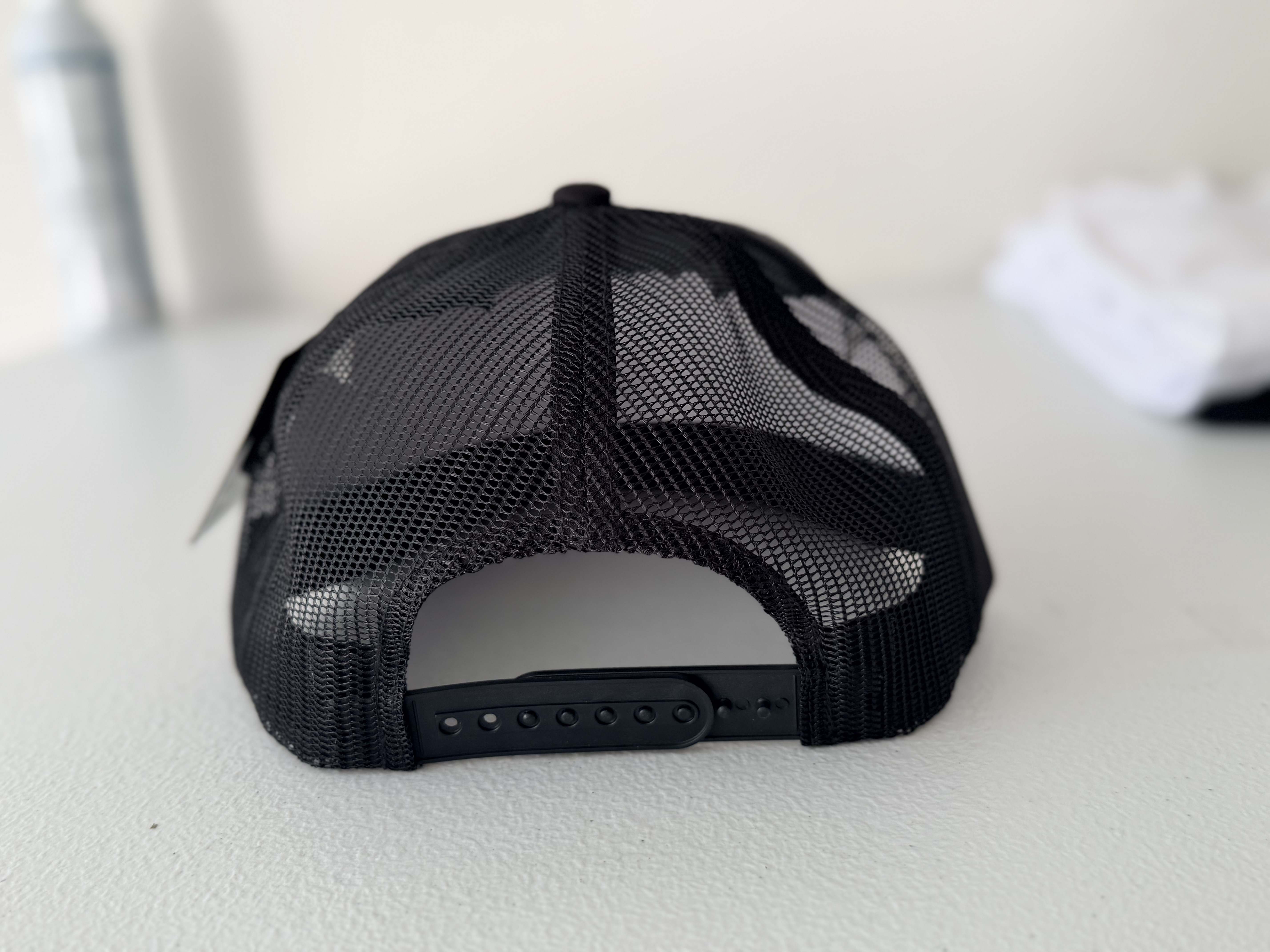 Bulk order for Company custom logo Classic Black Mesh Trucker