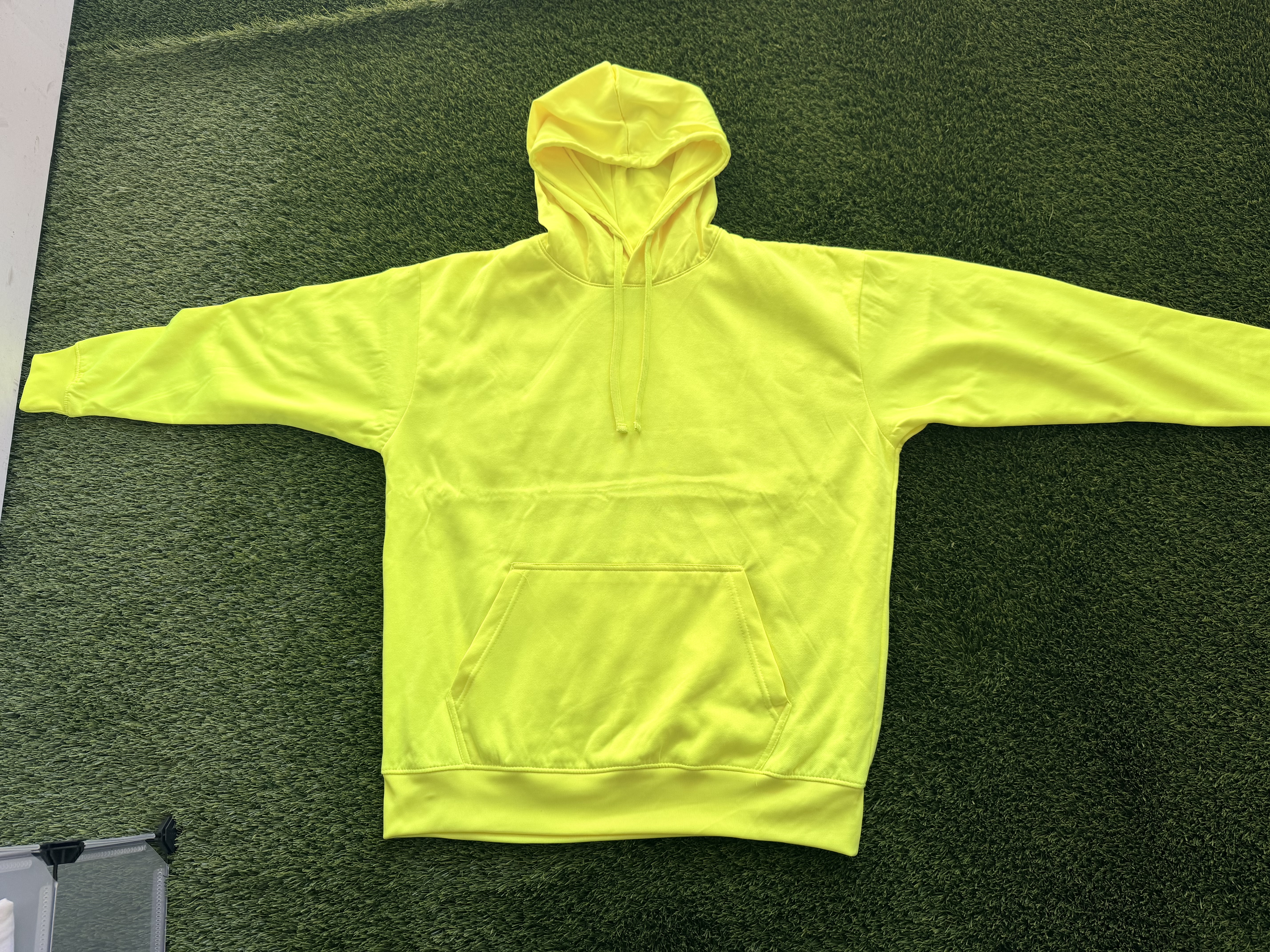 DRY-FIT Neon Yellow Sweater Hoodie CUSTOM WITH YOUR LOGO